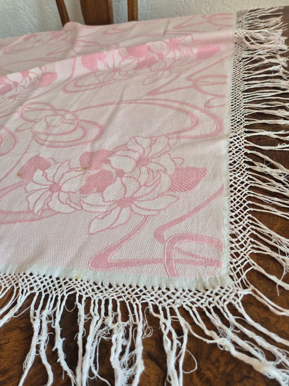 Autre linge de table: Antike Tischdecke rosa mit 4 Servietten – Neuf (Voir description) à Bern par aronari 2