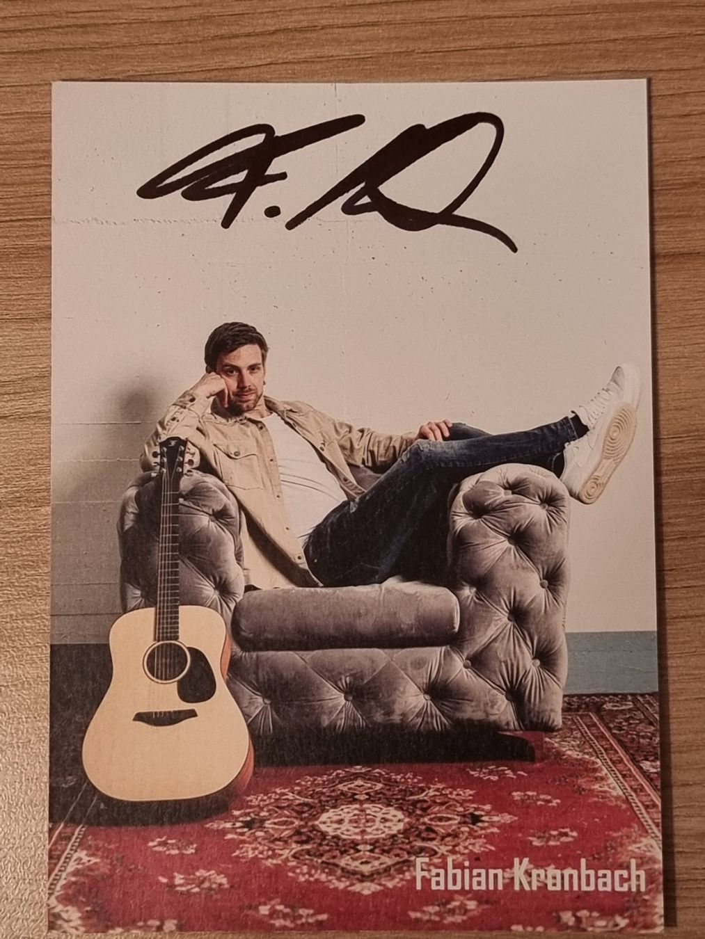 Autografi: Fabian Kronbach Originalautogramm "Unter uns" – Usato da Winterthur venduto da Christinakim