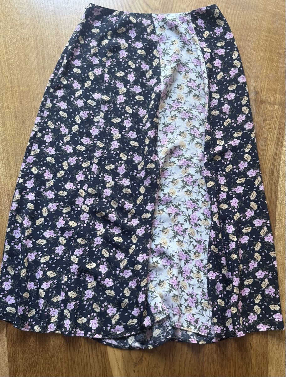 Gonne: Rock floral patchwork Midi-Rock Grösse S  – Usato da Siebnen venduto da koschitoschi 6