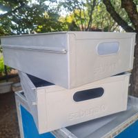 Set von 2 Flugzeugtrolley Schubladen aus Aluminium (KSSU)