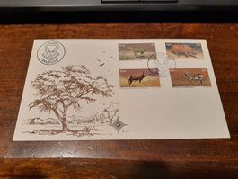 Enveloppe philatélique Skukuza Afrique du Sud, année 1976