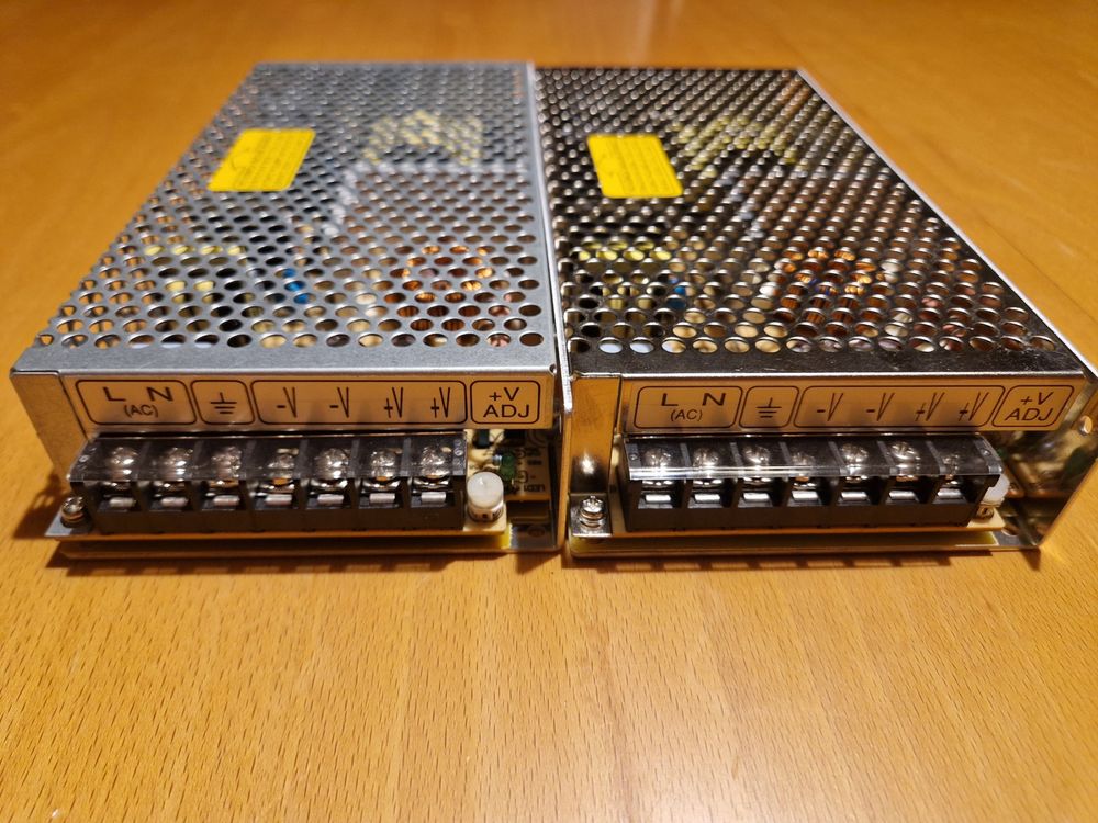 2x MW Mean Well RS-150-15 Schaltnetzteil 15 V/DC 150 W 2