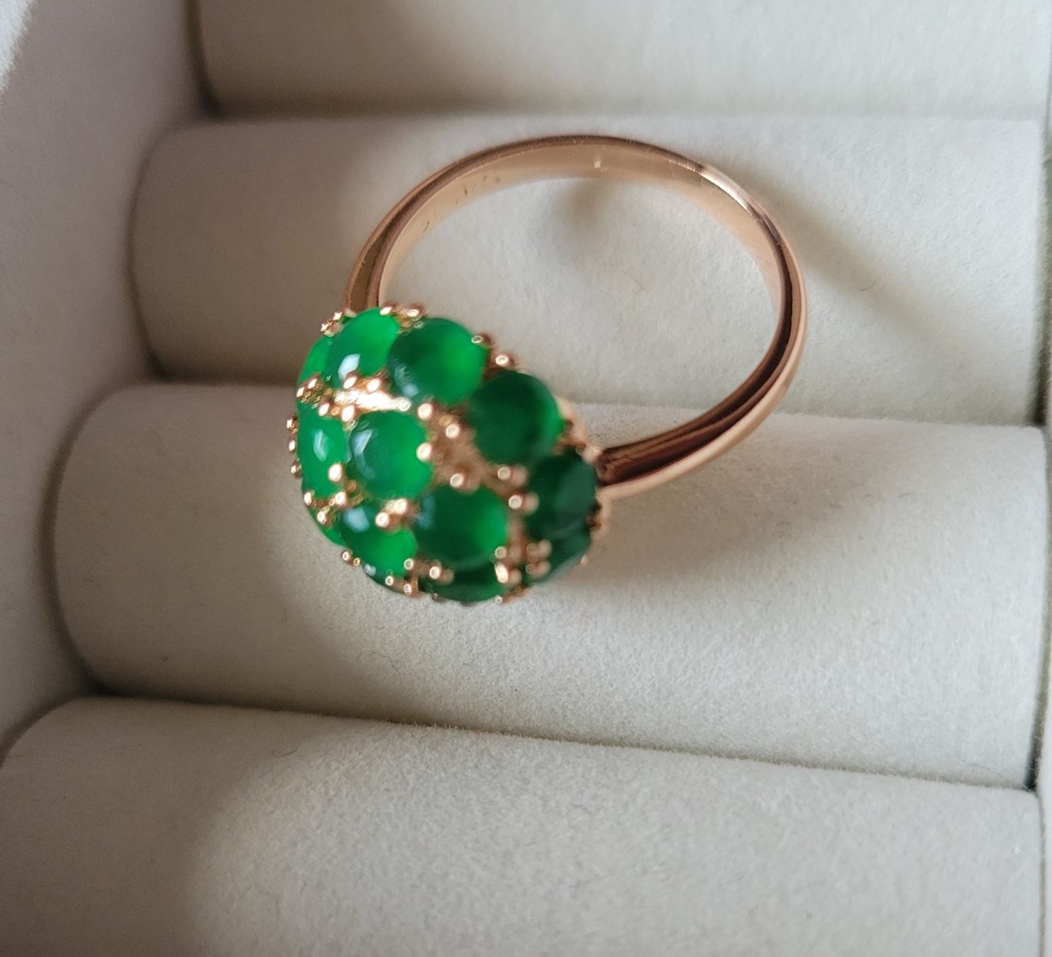 Anelli: Bague avec émeraude synthétique – Usato da Bernex venduto da Dariafr 4