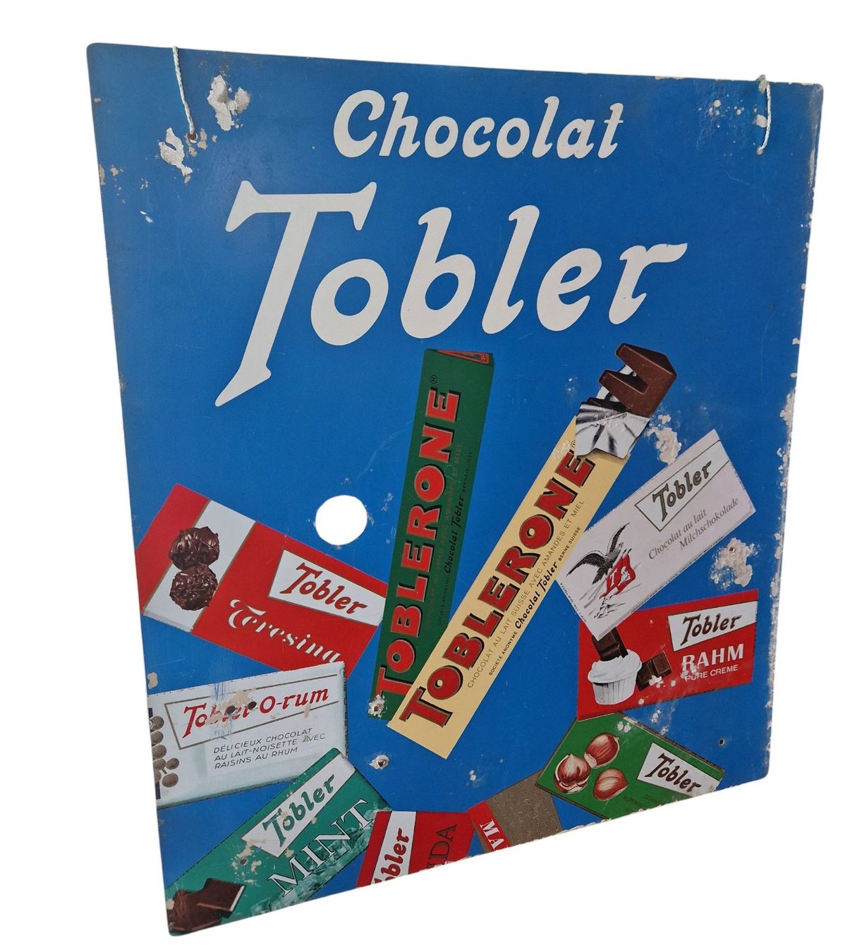 Insegne: seltenes Blechschild Tobler Schokolade – Usato da Mörschwil venduto da antiksalon21 1