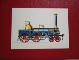AK Bahn Kunst Color Zeichnung Svoboda Lokomotive Jaxt
