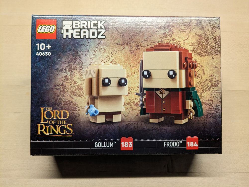 LEGO Lord of the Rings 40630 Frodo & Gollum Brick Headz (Neu und ...