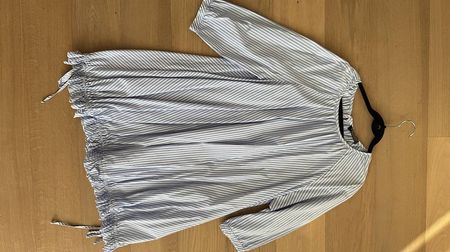 Gestreiftes Kleid hellblau Gr. S/M
