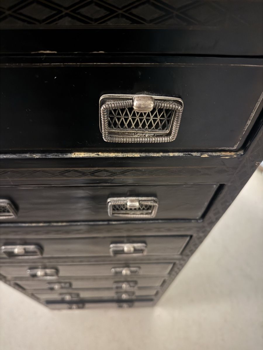 Cassettiere: Schubladenkommode schwarz im chinesischen Stil – Usato da Zürich venduto da sarasay80 1