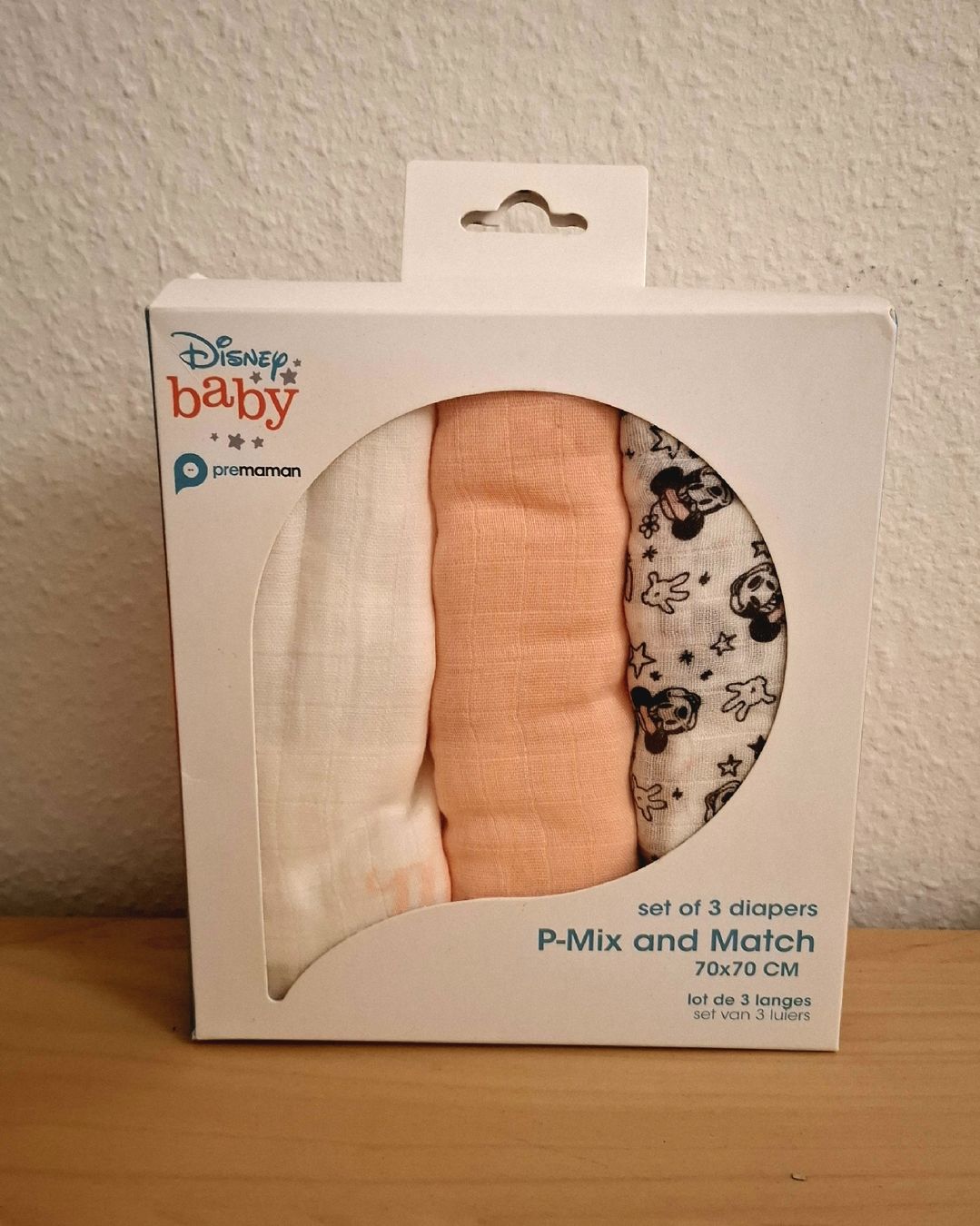 Secchi per pannolini & Pannolini: Lot de 3 langes pour bébé neuf Disney – Nuovo e nell'imballaggio originale da Vevey venduto da latessinoise