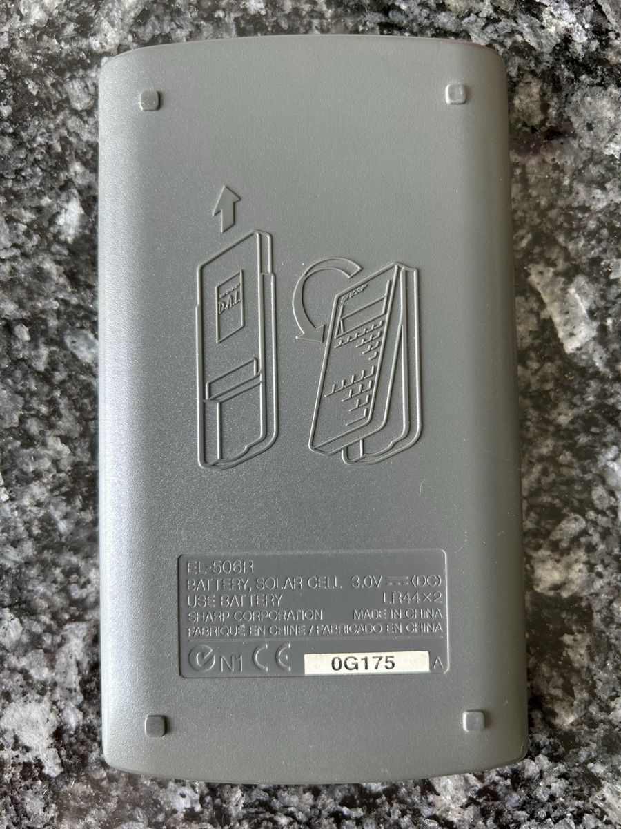 Sharp Calcolatrici tascabili: Sharp EL-506R D.A.L. Scientific Calculator Solar Power – Usato da Zürich venduto da Sophie0569 1