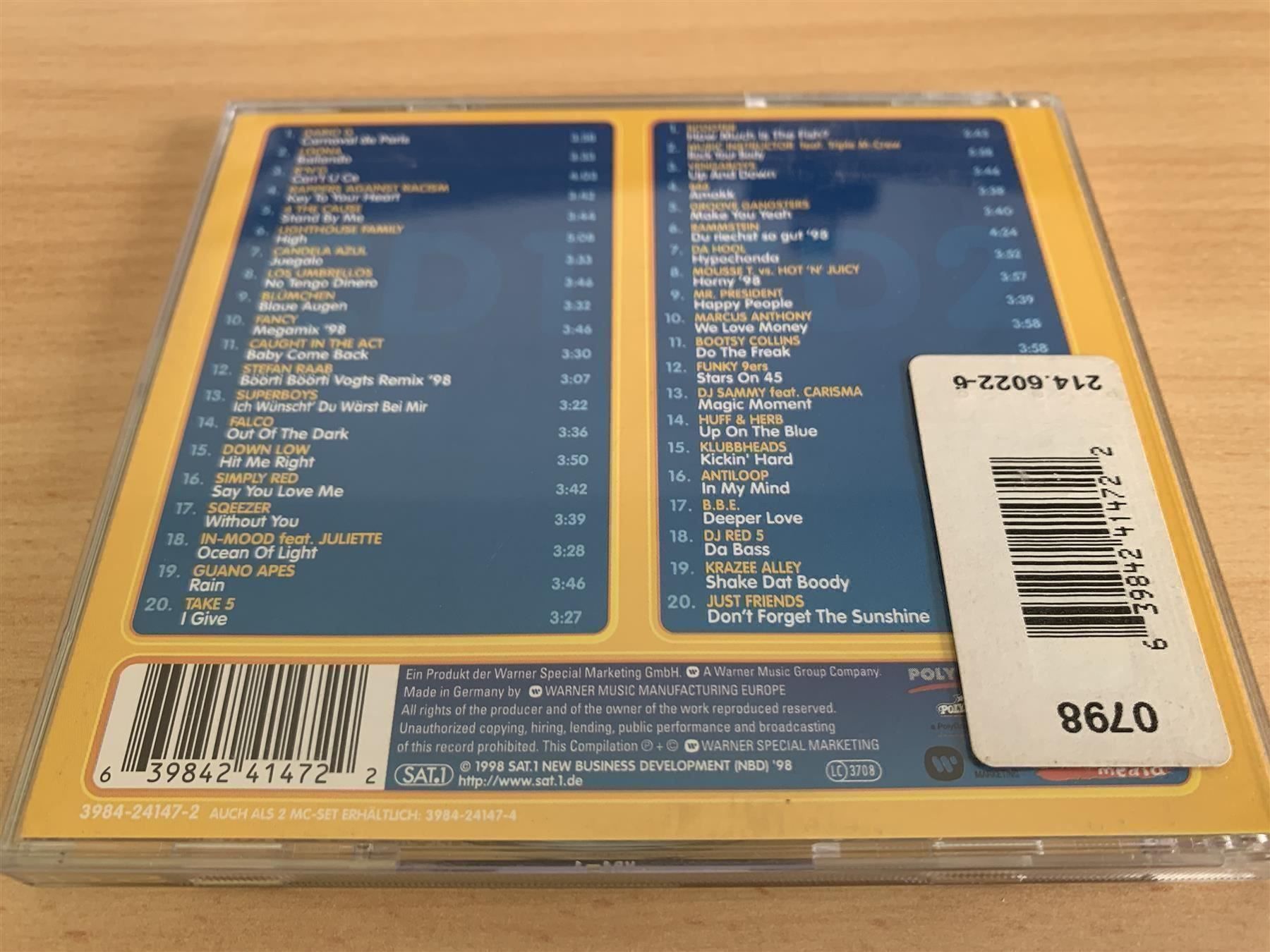 CD: Mega Hits 98 Die Zweite - 2 CD – Usato da Rikon im Tösstal venduto da Alpenmutz 1