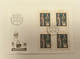 LIECHTENSTEIN FDC  1979 Viererblock
