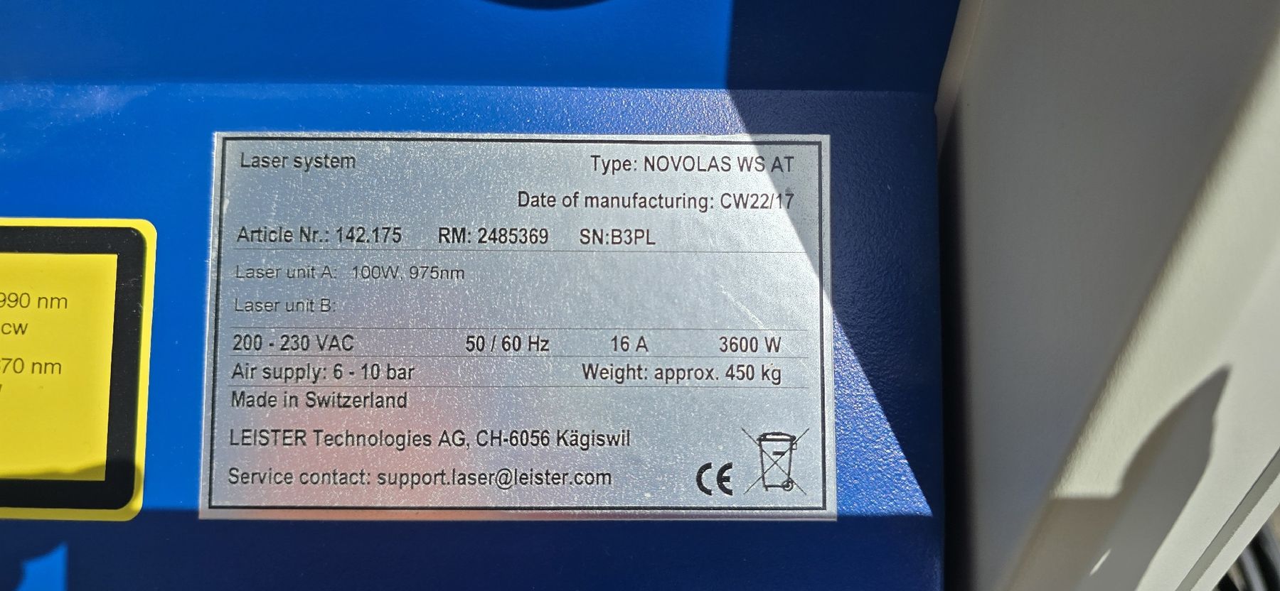 Tutte le macchine: Novolas Laser von Leister – Usato da Root venduto da Dimitri88 6