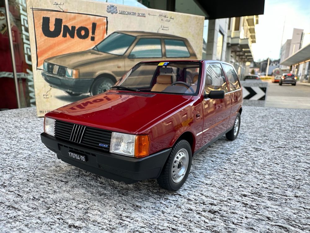 Fiat Uno 45 1983 Rosso 1:18