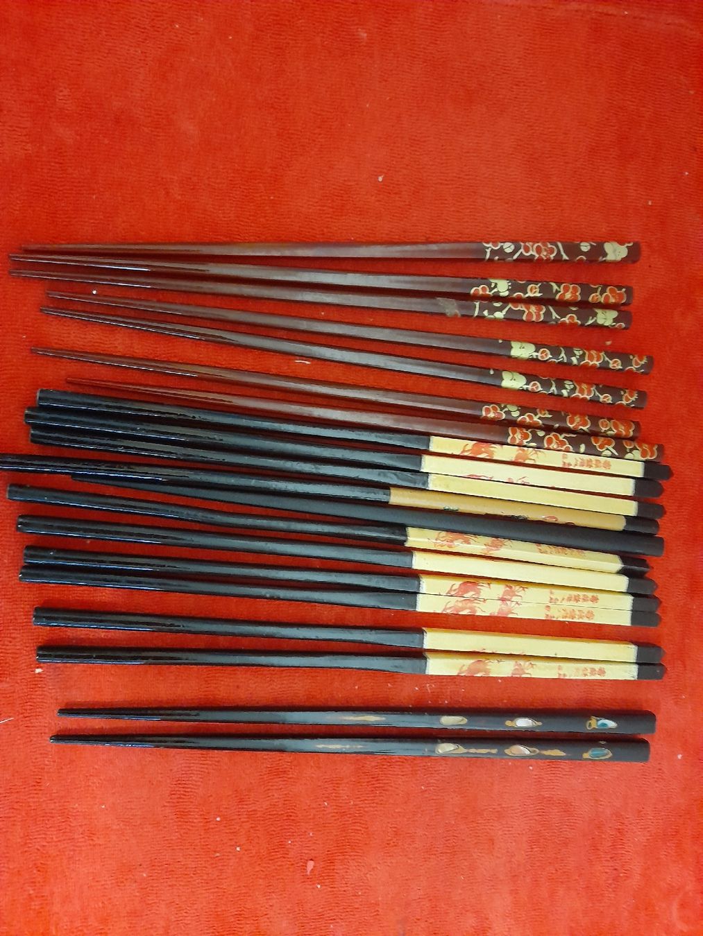 Set di posate: Essstäbchen Set, Asiatisch, Holz, verschiedene Designs – Nuovo (secondo la descrizione) da Winterthur venduto da Ufff512 1