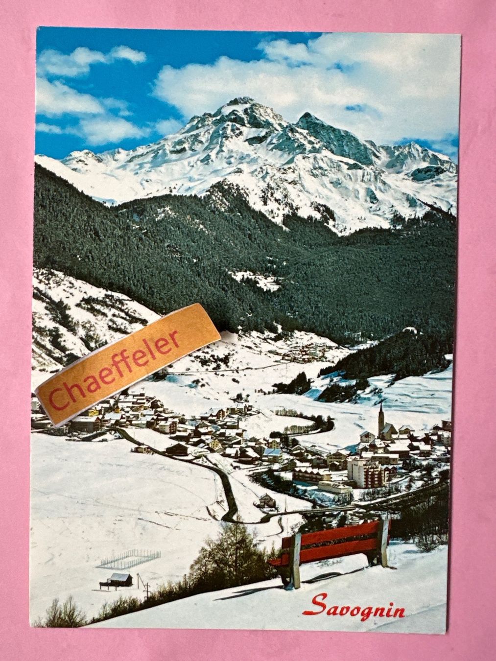 Ansichtskarten: 1985 Savognin – Gebraucht aus Zürich von Chaeffeler