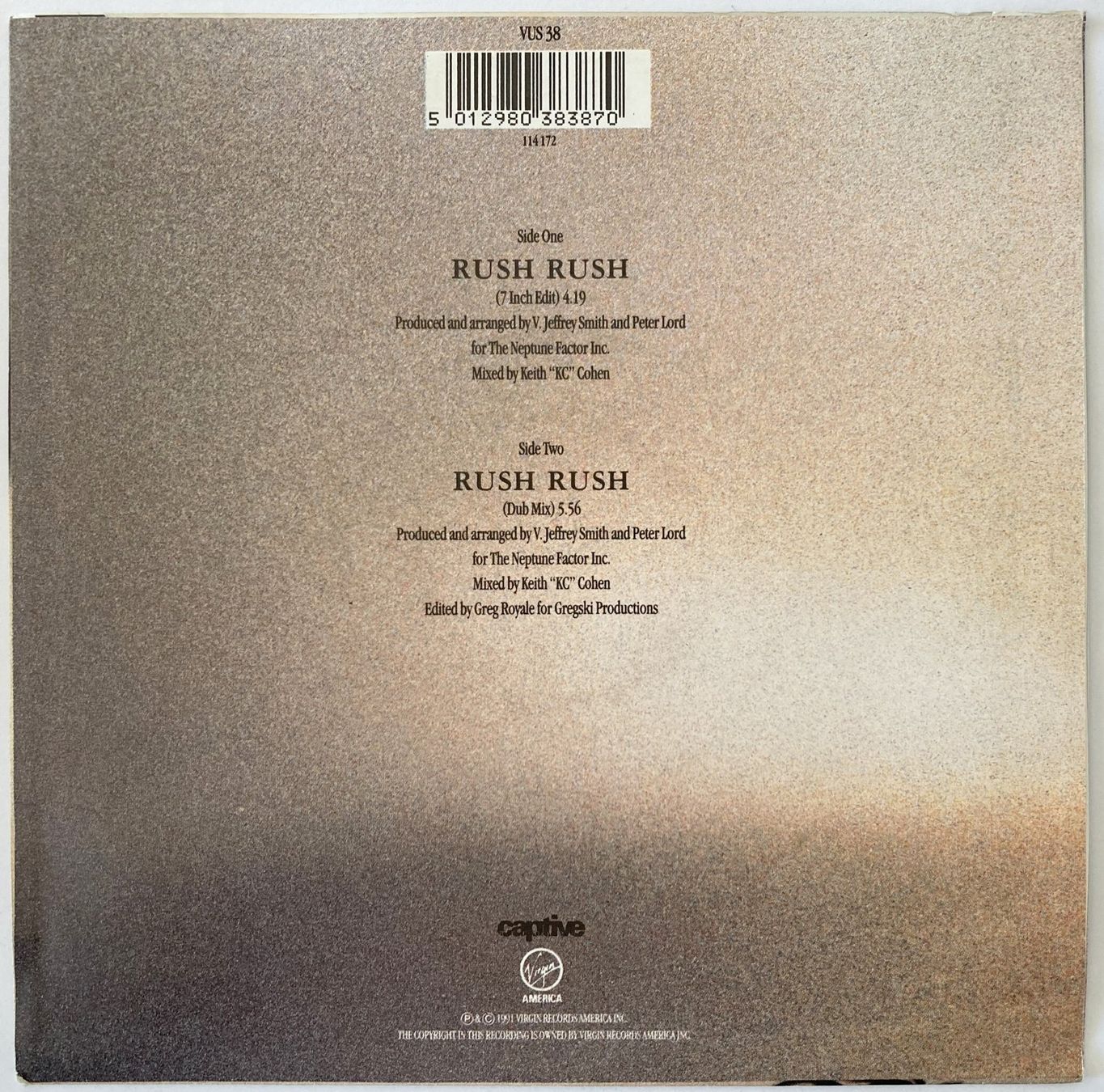 Dischi in vinile: PAULA ABDUL - RUSH RUSH – Usato da Bottens venduto da hotter-than-hell 1