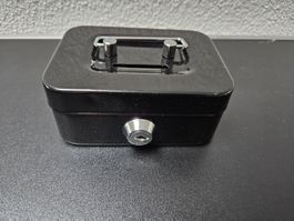 Neu - Mini Geldkassette schwarz