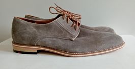 Lloyd Gerona Wildleder Derby Schuhe Gr. 44 (9.5) Grau NEU