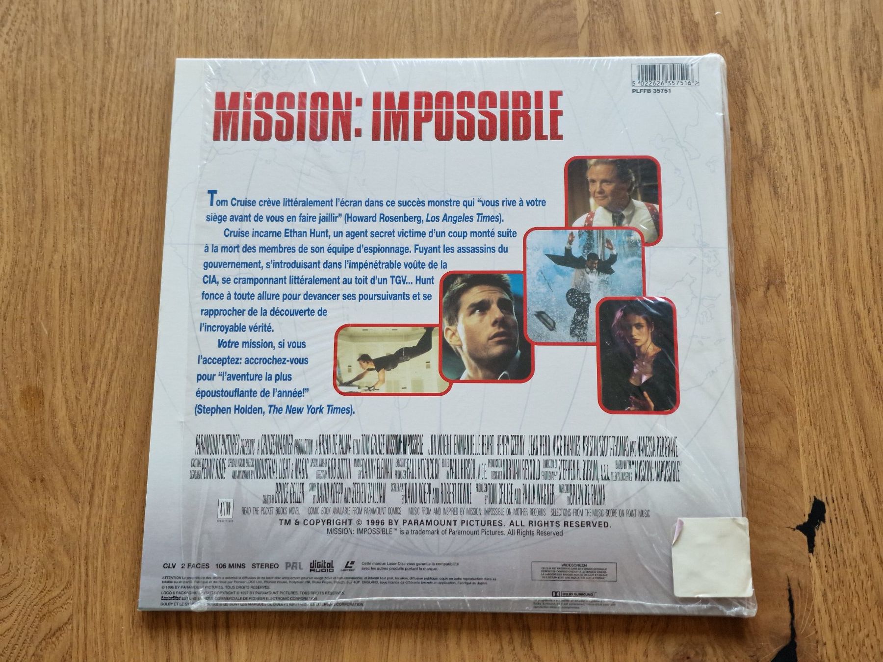 Tutti i DVDs: Mission Impossible - LaserDisc - PAL VF – Usato da Courgenay venduto da Periote00 1