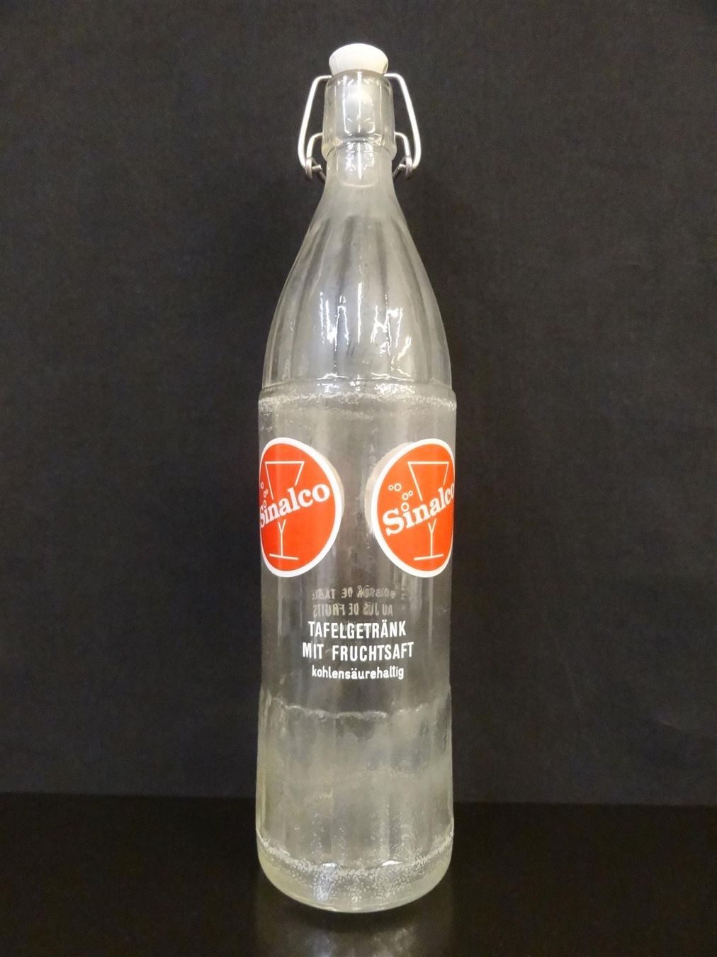Sinalco Bicchieri, Caraffe & Bottiglie: alte Flasche SINALCO 1970 100cl – Usato da Kerzers venduto da Flaschenposten 1