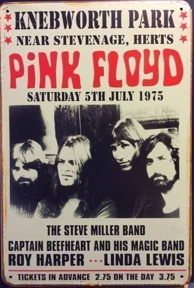 Insegne: Rusty Blechschild-PINK FLOYD-KNEBWORTH 30 x 40 cm – Nuovo e nell'imballaggio originale da Rupperswil venduto da big-one-sale