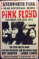 Rusty Blechschild-PINK FLOYD-KNEBWORTH 30 x 40 cm
