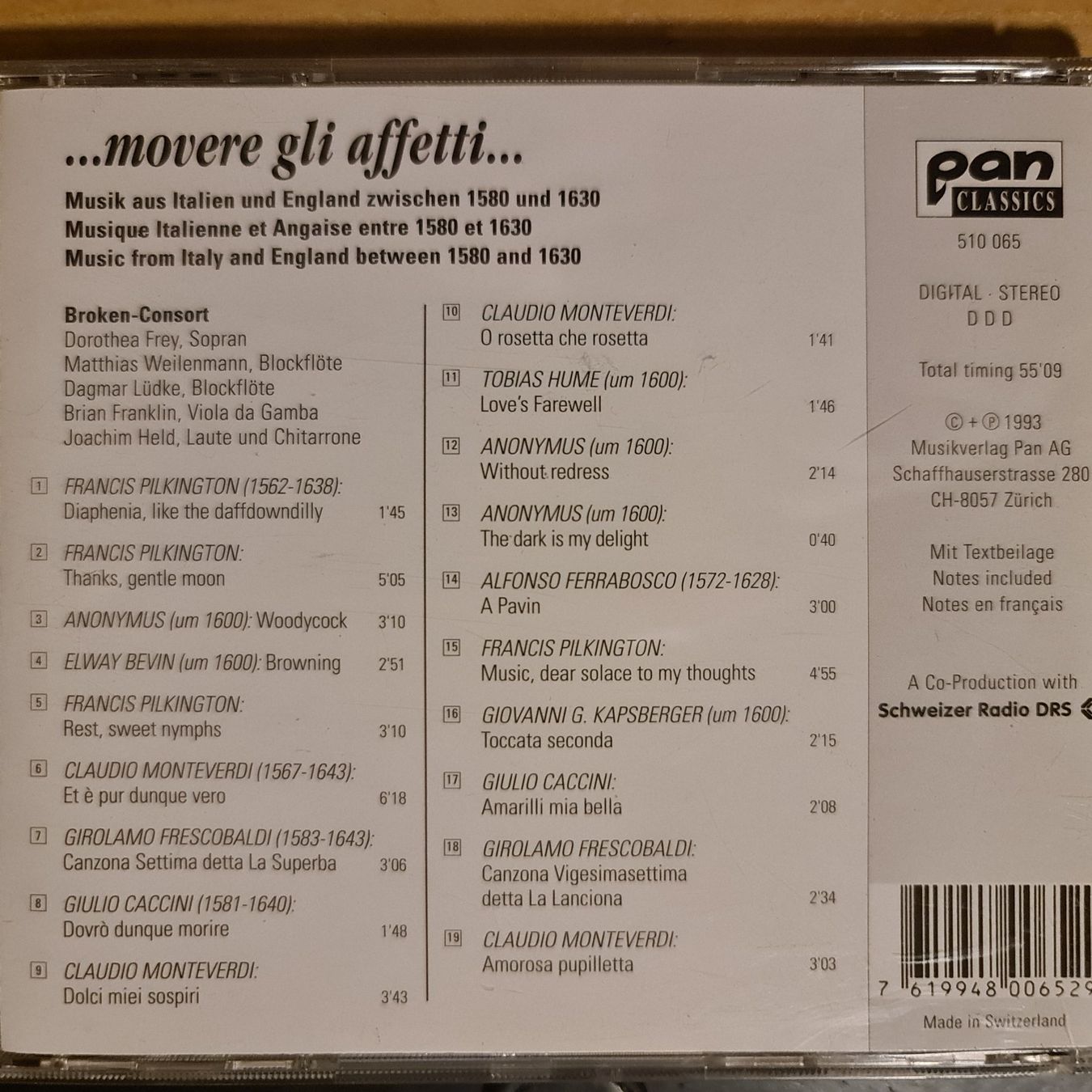 CD: Broken Consort - movere gli affetti – Usato da Dintikon venduto da Vexi 1