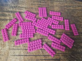 lego 3795 lot de 30 pièces Magenta Plate 2 x 6