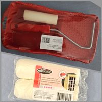 Lackier-Set 3-teilig plus 2 Ersatzrollen