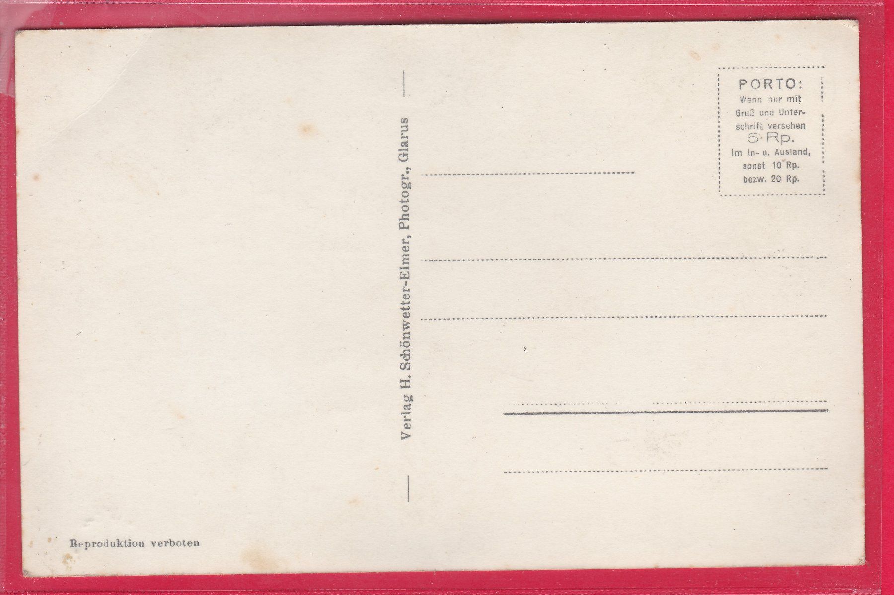 Cartes postales: BRAUNWALDTERRASSE – D'occasion à Oberrieden par Gebirgsstelze 1