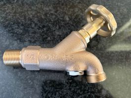 Gartenventil messing, 1/2"