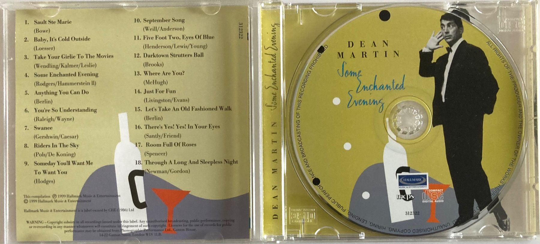 CDs: DEAN MARTIN - SOME ENCHANTED EVENING – Gebraucht aus Poliez-Pittet von Newtown-Records 2