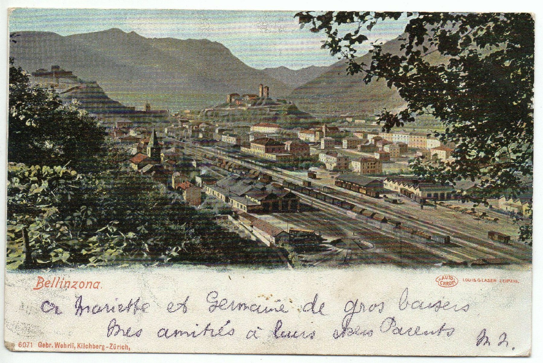 Cartoline postali: BELLINZONA – Usato da Jona venduto da philajona