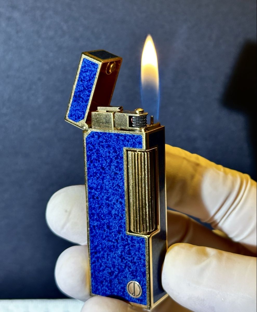 Dunhill Briquets: Dunhill Rollagas Lighter Lapis Lazuli Box – D'occasion à Zürich par RatsTreasure 7
