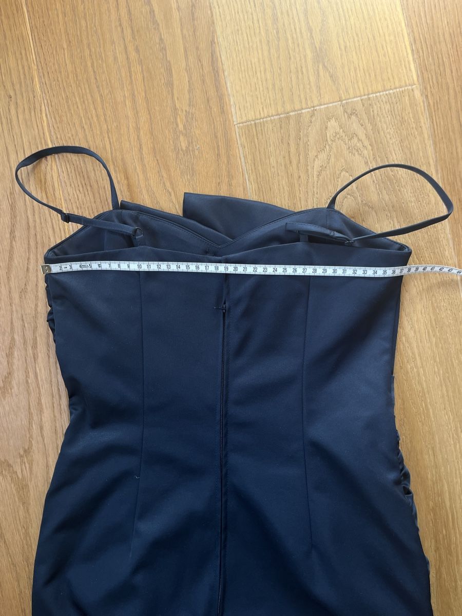 Vestiti: Luxus-Abendkleid, dunkelblau, Gr. 36 mit Raffungen – Usato da Wädenswil venduto da Iana32 7
