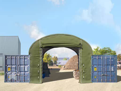 Tende & Padiglioni: Frontwand für Container Überdachung 8m Breite mit Easy-up-E – Nuovo e nell'imballaggio originale da Zofingen venduto da CLICKENHAUS