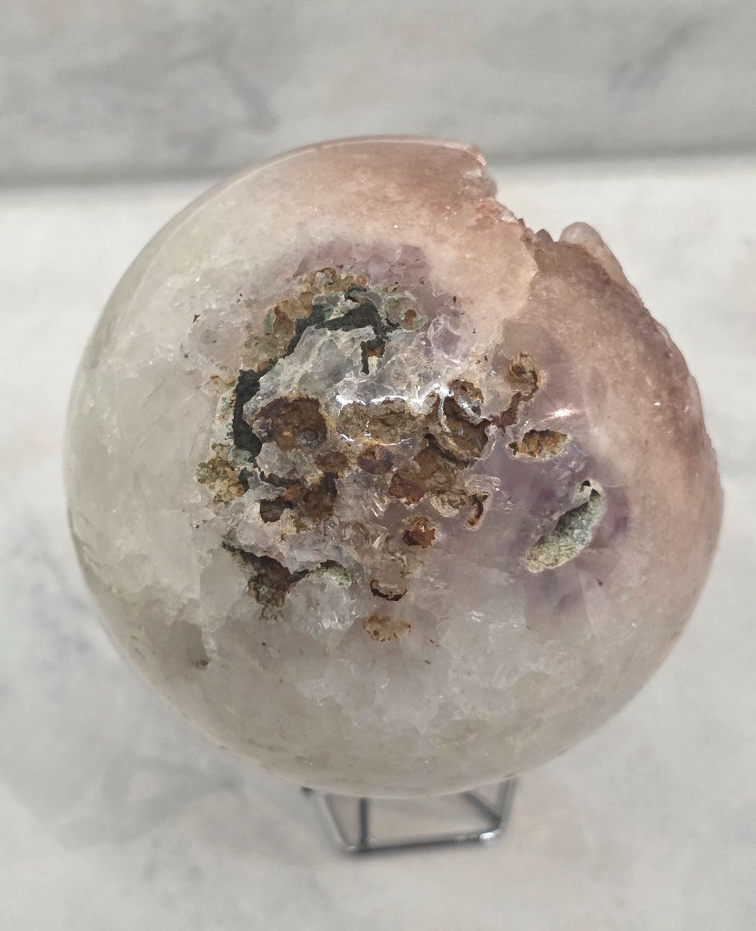Minerali & Pietre curative: Pink Amethyst Kugel 80mm 641g – Nuovo e nell'imballaggio originale da Matzingen venduto da Shay_Crystalz 2