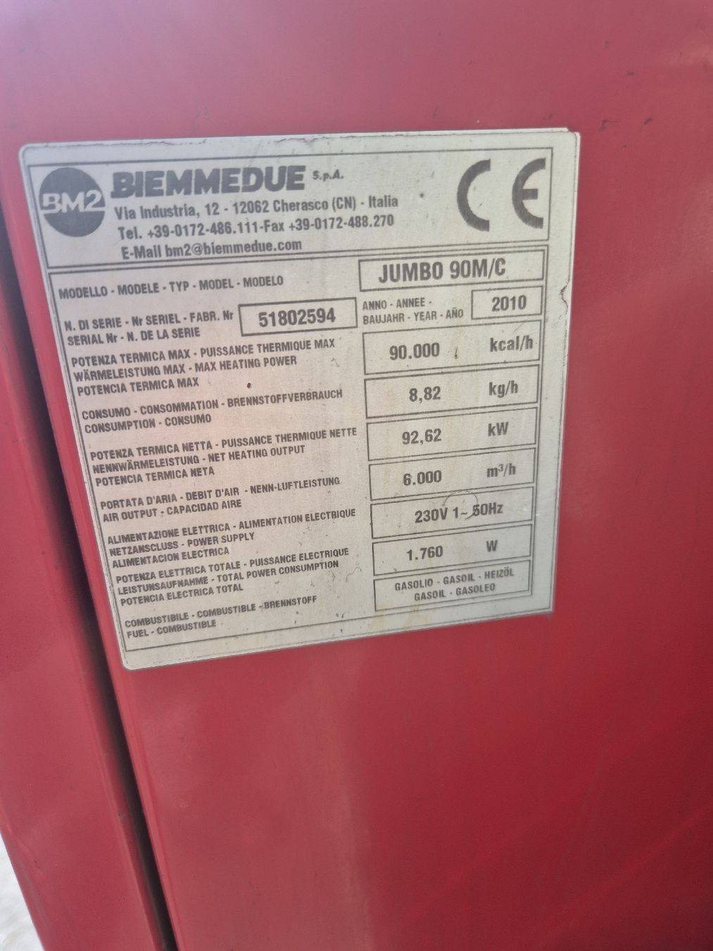 Radiatori: BM2 Jumbo 90M/C – Usato da Flums venduto da BartholetFlumsAG 7