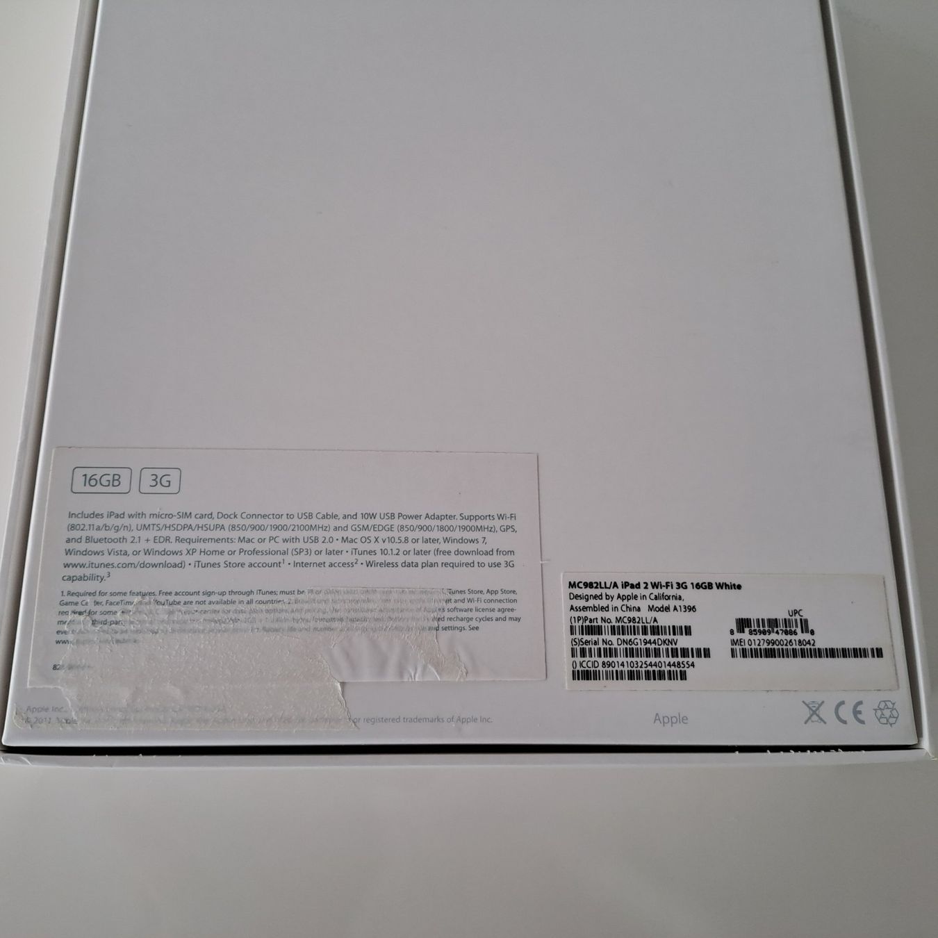 Apple Tablettes PC: iPad 2 Wi-Fi 3G 16GB Withe – D'occasion à Murten par Suissemarkus 6