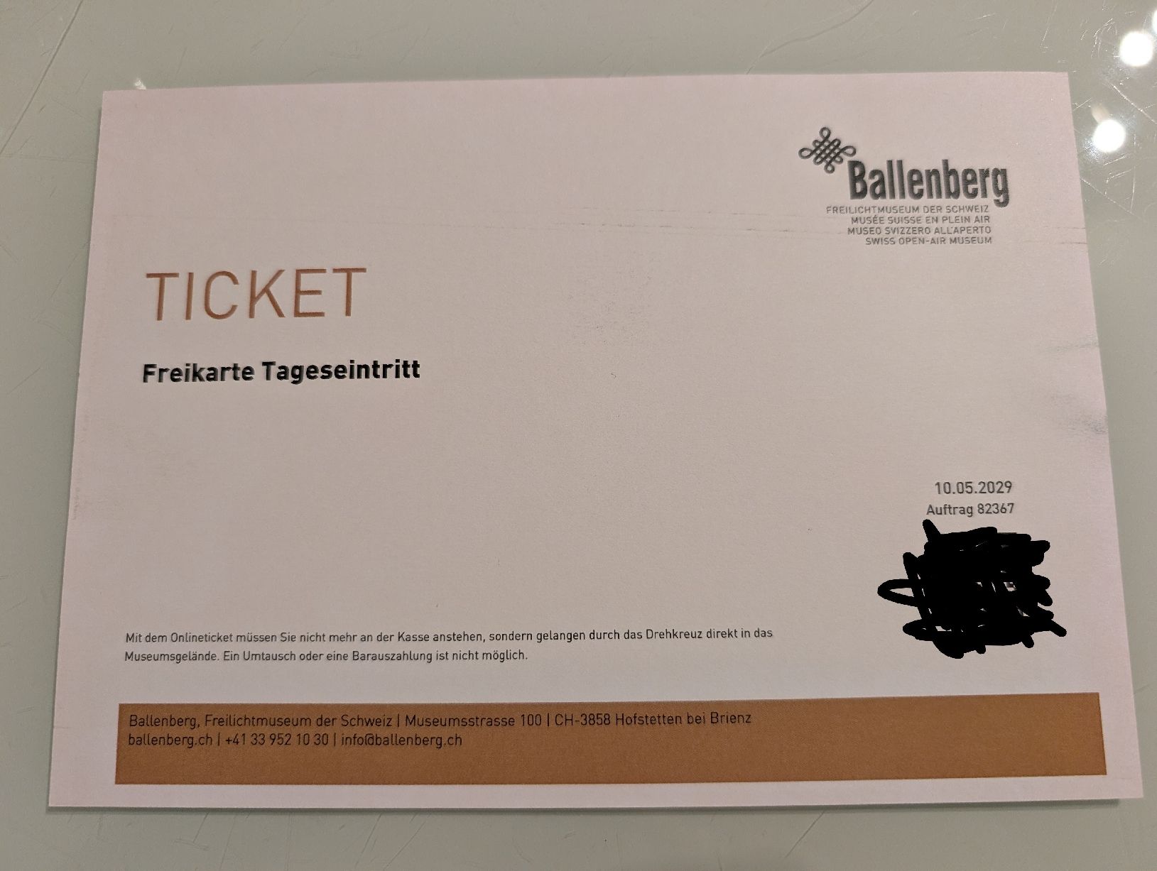 Bons: Tageseintritt Ballenberg – Neuf (Voir description) à Hünibach par Bigal88 1