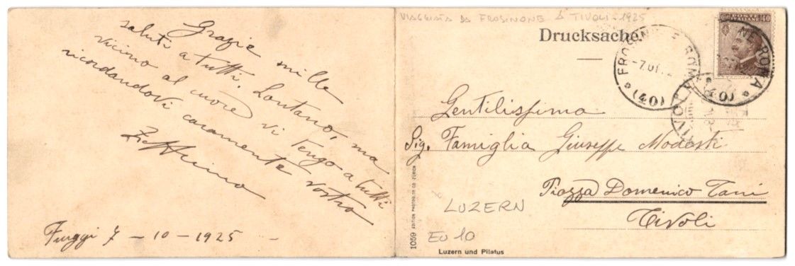 Cartes postales: Klapp-AK Luzern, Panoramablick gegen die – D'occasion à Berlin par bartko-reher 1