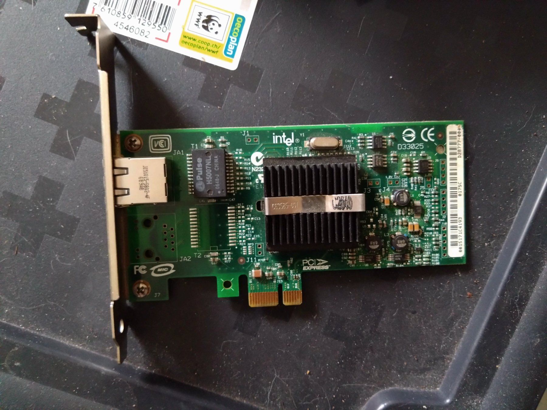 Intel Unità & Adattatore: Intel(R) PRO/1000 PT Server Adapter, Testé – Usato da Begnins venduto da Bazar_Digital
