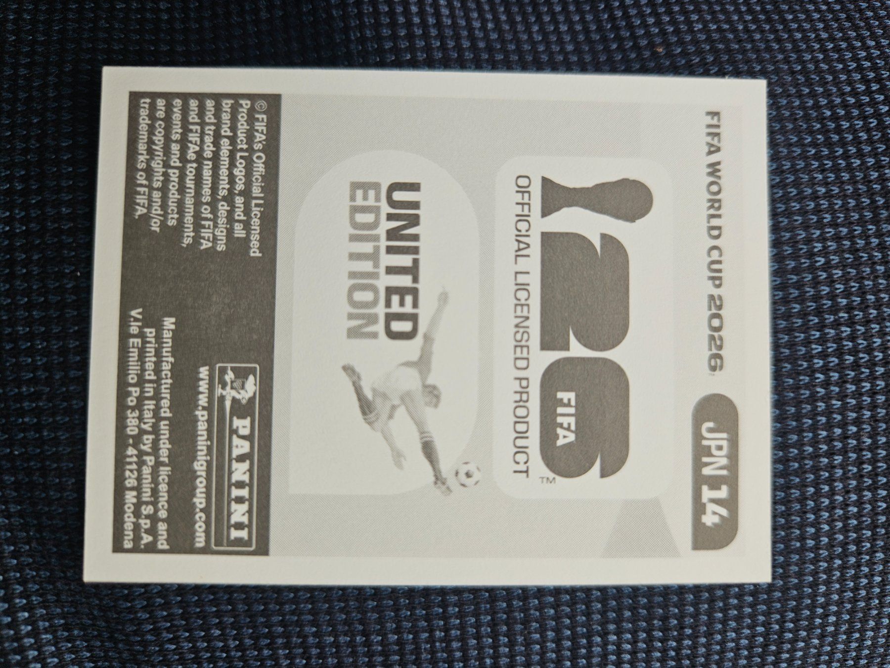 Panini Cartes à collectionner: JPN 14 – D'occasion à Würenlingen par Dinli 1