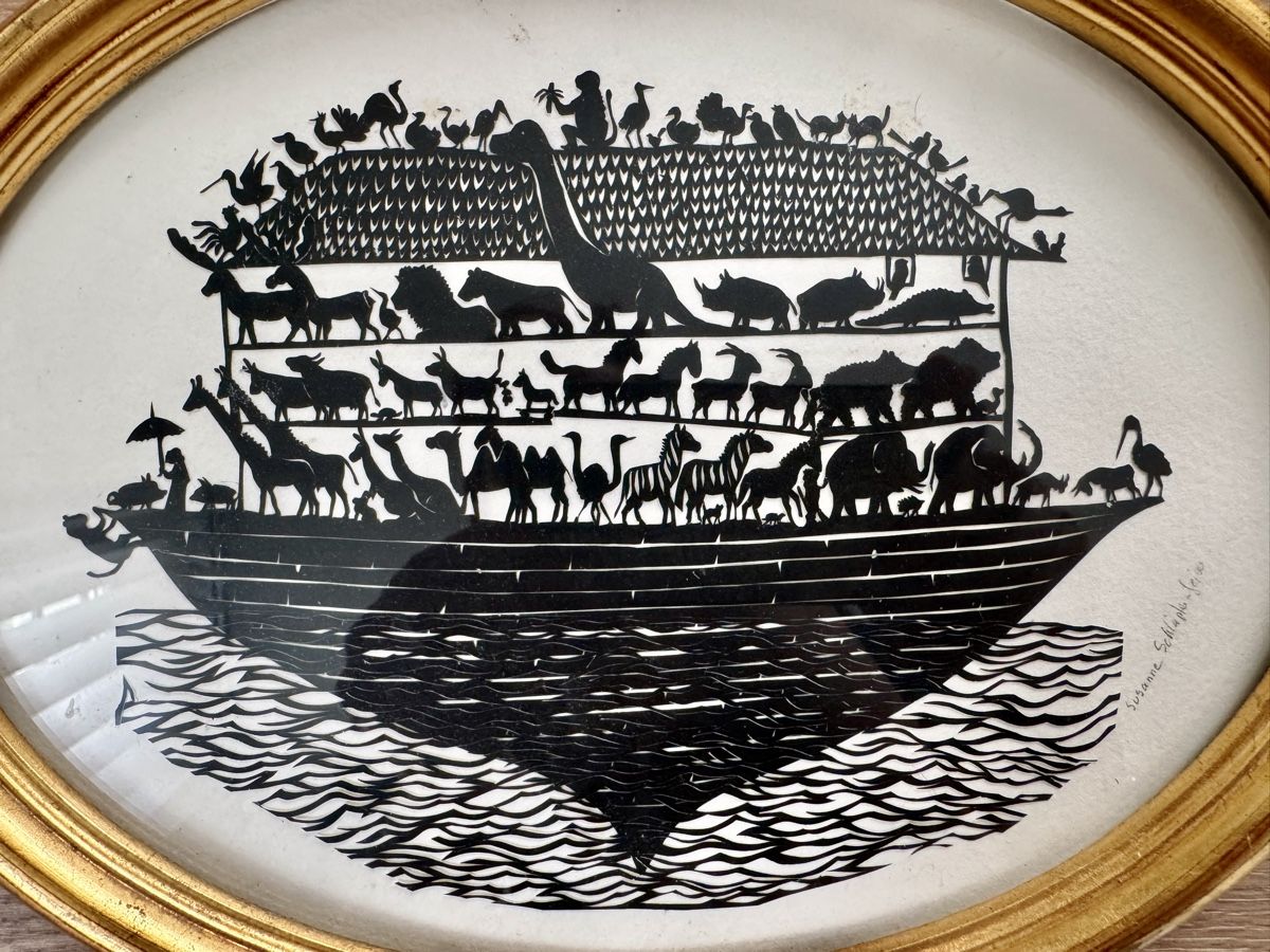 Grafica & Litografie: Scherenschnitt Susanne Schläpfer Arche Noah – Usato da Rothrist venduto da Luckywinner 1