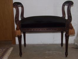 ANTIKER EDWARDIANISCHER KLAVIERHOCKER RESTAURIERT