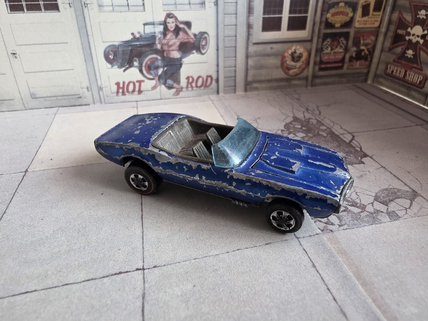 Hot Wheels Modellini d'auto: Hot Wheels Custom Firebird blaue  Redline 1968 RAR – Usato da Untervaz venduto da Mudskipper