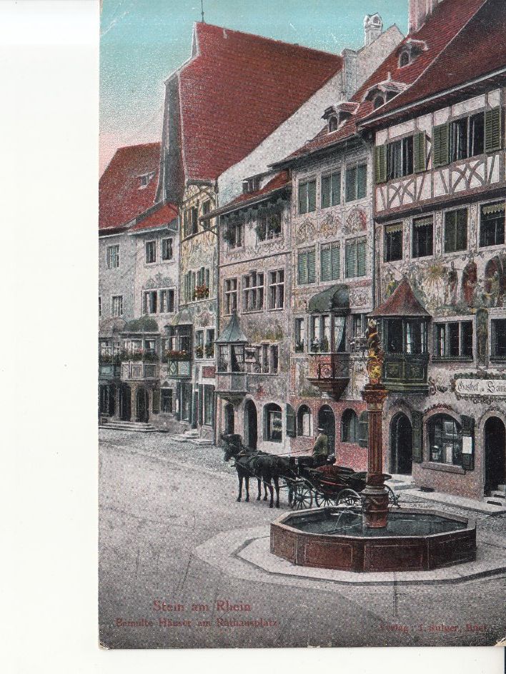 Cartoline postali: Stein am Rhein 1925 – Usato da Bürglen TG venduto da StampGraf