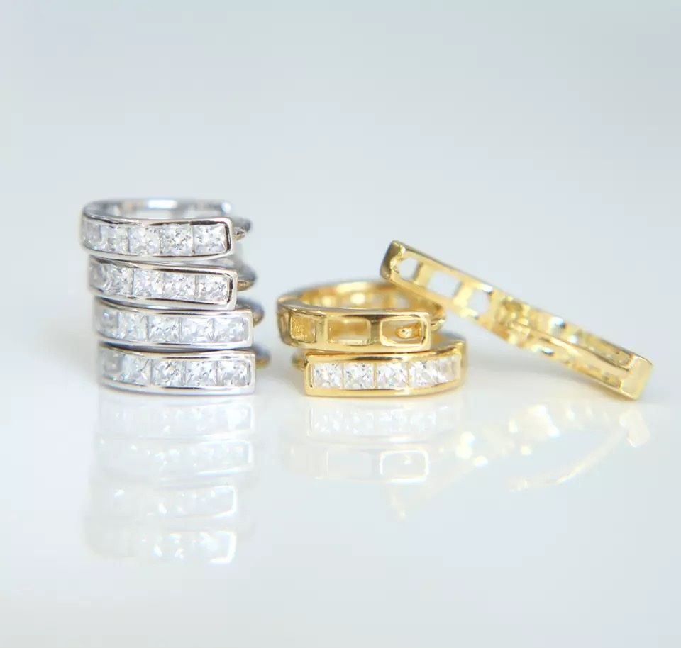 Orecchini pendenti & Orecchini a lobo: silber ohrring (gold farbe) – Nuovo e nell'imballaggio originale da St. Gallen venduto da yatoot26 2