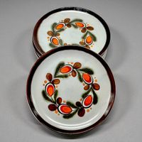 Service de 6 assiettes plates anciennes Schramberg Bernau
